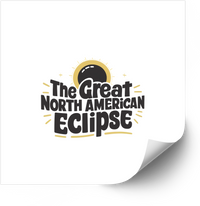 Thumbnail for The Great North American Eclipse Sticker | Vintage Solar Event Vinyl Decal