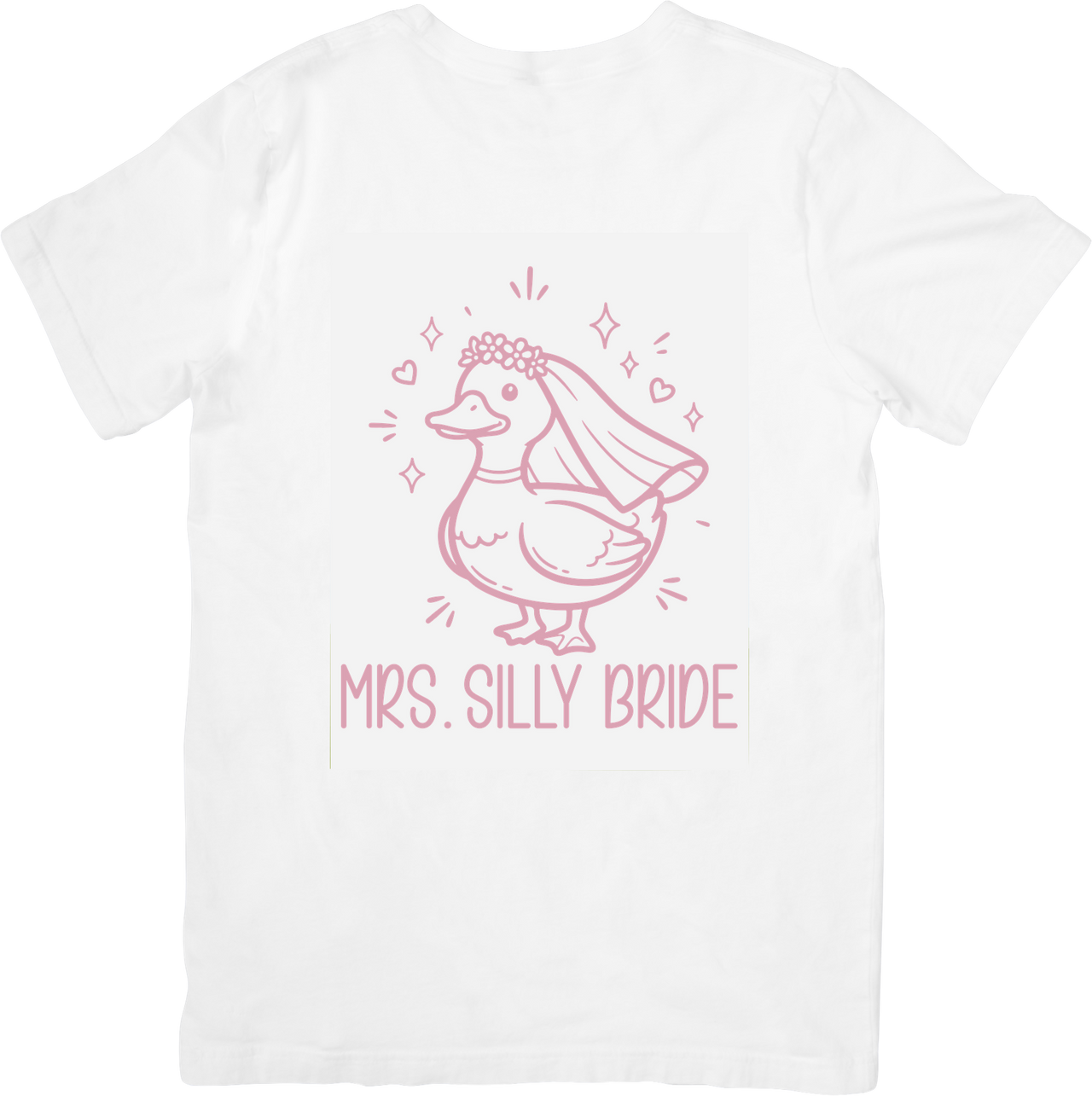 Mrs Silly Bride Duck T-Shirt | Cute Funny Bachelorette Party Graphic Tee | Bride Gift