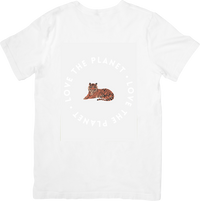 Thumbnail for Love The Planet Tiger T-Shirt | Minimalist Wildlife Conservation Graphic Tee
