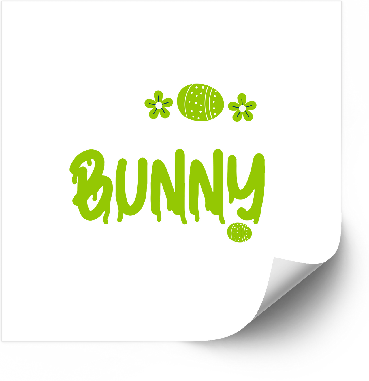 Easter Bunny Sticker | Cute Holiday Egg Vinyl Decal