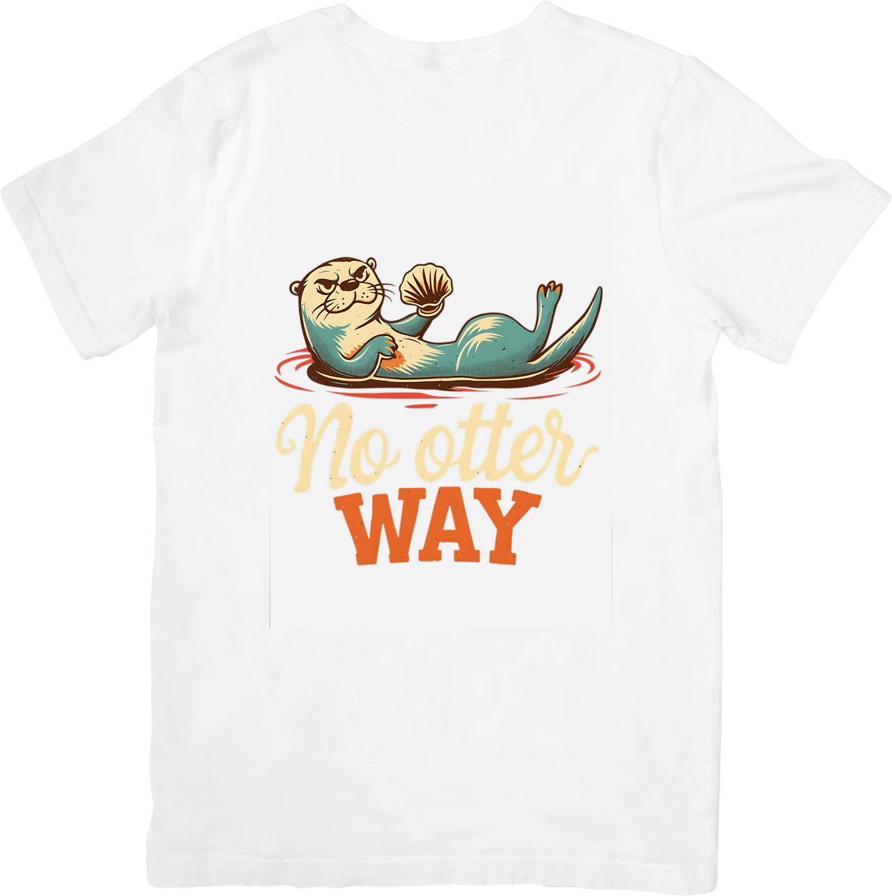 No Otter Way T-Shirt | Funny Retro Otter Pun Graphic Tee